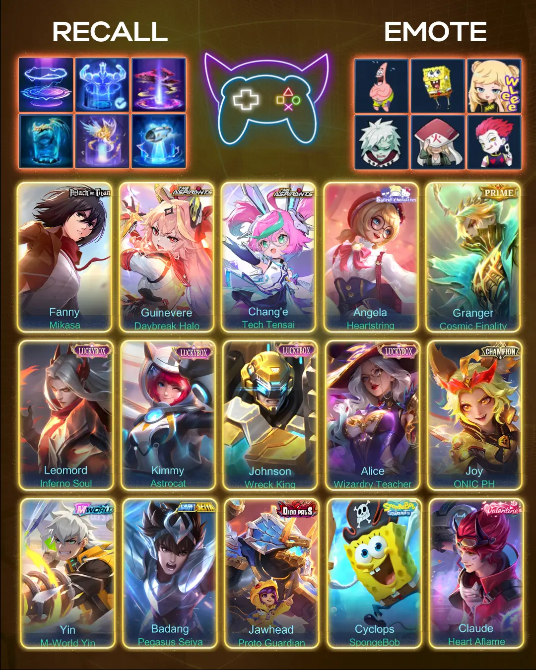 Yi Sun-shin - Lone Destructor (Collector) Hero: 123 Skin: 322 Win Rate: 65