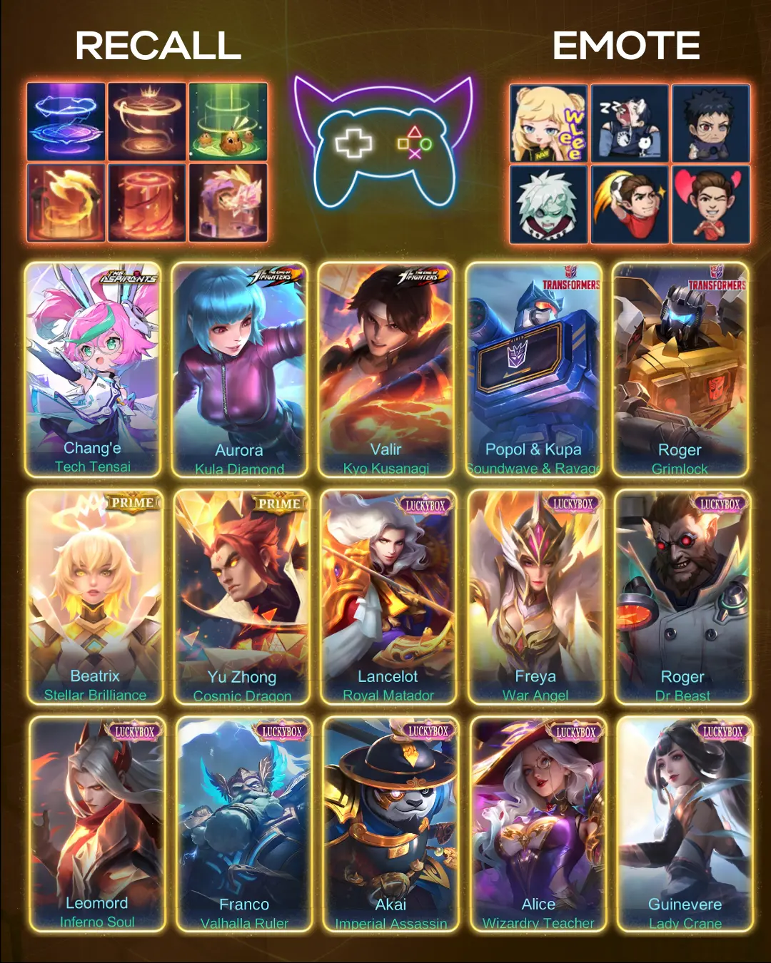 Yi Sun-shin - Lone Destructor (Collector) Hero: 131 Skin: 530 Rank: Mythic 