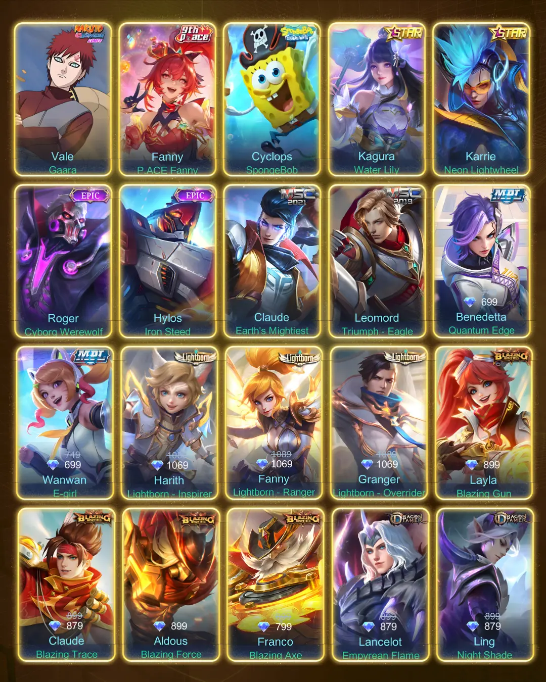 Yi Sun-shin - Lone Destructor (Collector) Hero: 131 Skin: 530 Rank: Mythic 