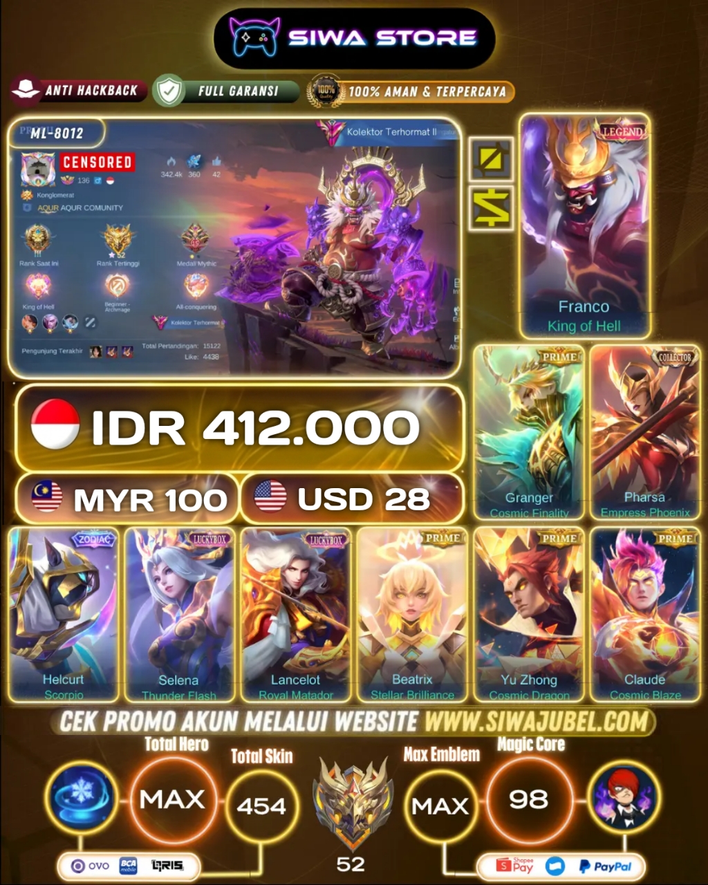 Franco - King Of Hell (Legend)